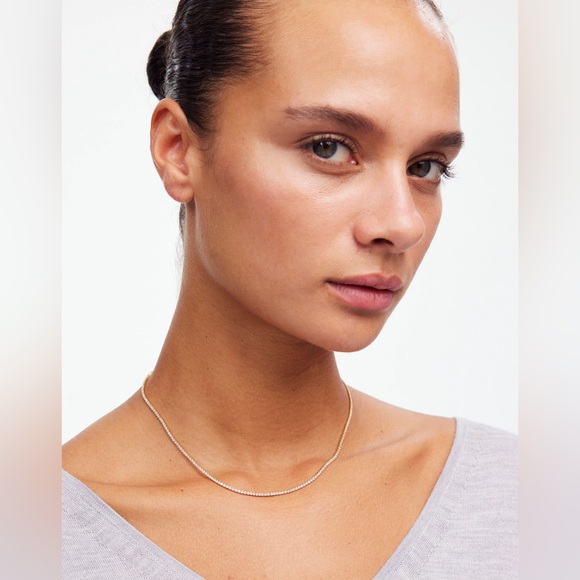 Madewell Demi-Fine Crystal Tennis Necklace - Picture 2 of 8